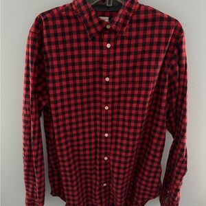 Red and Black Checkered Men's Shirt